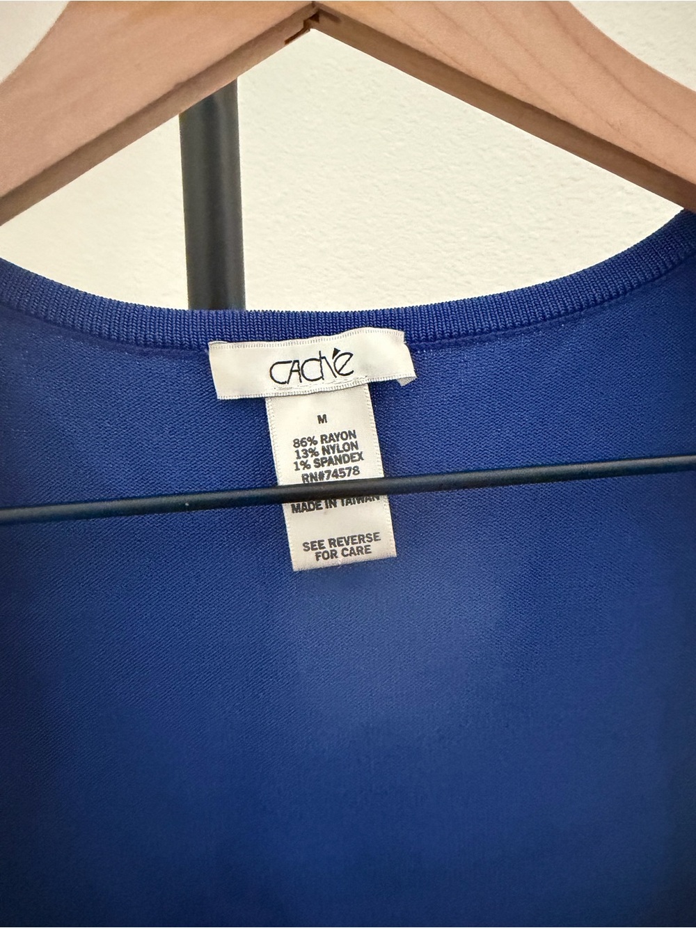 Cache Royal Blue Ribbed Square-Neck Tank - Picture 3 of 4